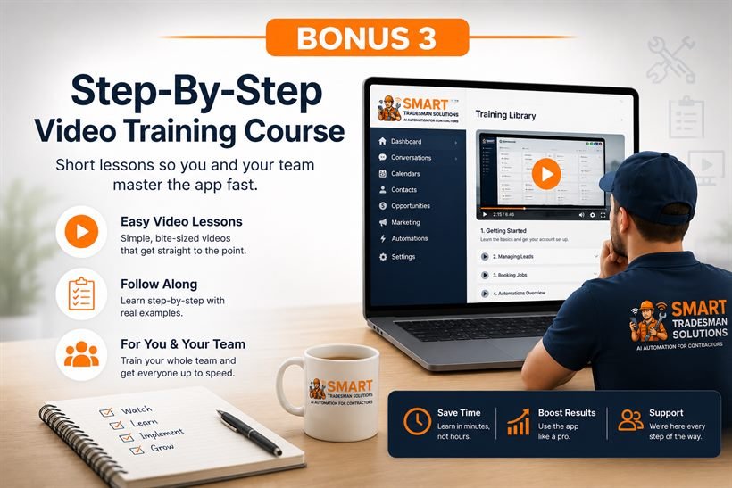 Bonus 3 — Step-by-step video training course